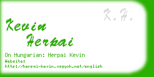 kevin herpai business card